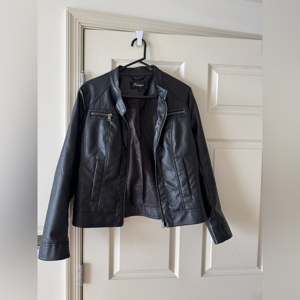 Black Women's Leather Jacket